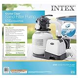 INTEX SX2100 Krystal Clear Sand Filter Pump for Above Ground Pools: 2100 GPH Pump Flow Rate – Improved Circulation and Filtration – Easy Installation – Improved Water Clarity – Easy-to-Clean