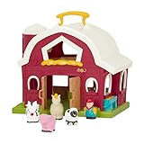 Battat – Classic Barn Playset – Farm Toys For Toddlers – Farm Animals – Farmer's Barn With Carry Handle – 18 Months + – Big Red Barn