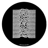 Joy Division Turntable Record Slip Mat for Mixing, DJ Scratching and Home Listening (Unknown Pleasures Design) - Official Merchandise, Black
