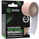 Hiking and Running Thin Moleskin for Blisters. Moleskin for Feet. 408 Square Inches of Super Adhesive Mole Skin Tape. Military-Tested. Released Aug 2023