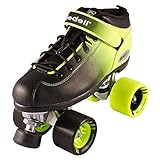 Riedell Skates - Dart Ombré - Quad Roller Speed Skate | Green & Black | Size 9