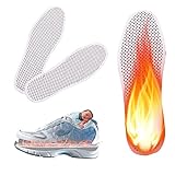 PUZOU Self Heating Insoles Winter Foot Pad Warmer Reusable Washable Insole for Women Men Shoes Boots Sports Hiking Skiing Camping