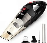 VacLife Handheld Vacuum, Car Hand Vacuum Cleaner Cordless, Mini Portable Rechargeable Vacuum Cleaner with 2 Filters, Red (VL189)