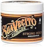 Suavecito Pomade Firme (Strong) Hold 4 oz, 1 Pack - Strong Hold Hair Pomade For Men - Medium Shine Water Based Wax Like Flake Free Hair Gel - Easy To Wash Out - All Day Hold For All Hair Styles