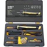 IRODA SOLDERPRO Cordless Rechargeable Soldering Iron Kit | Type-C Fast Charging 30W / 3200 m Ah High Capacity Japanese Lithium-Ion Battery 3-in-1 Heat Tool (25LK) Made in Taiwan