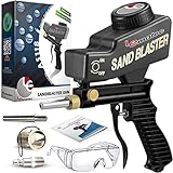 LE LEMATEC Sandblaster, Rust and Paint Remover, Handy Sand Blaster. Sand Blaster Gun Kit. Works with All Sand Blasting Media.