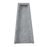 Rubberific Premium Rubber Downspout Splash Block Rain Guard Stone Textured Drain Extender (Gray)