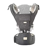 Baby Carrier Newborn to Toddler, Multifunctional 6-in-1 Infant Hiking Backpack Carrier for All Seasons, Baby Gifts, Ergonomic Positions Baby Holder, Face-in and Face-Out and Back, Grey