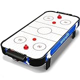 SereneLife 40' Air Hockey Game Tabletop, w/Fastest Game Play Upgraded 110v Motor, Built-in Score Tracker & Puck Dispenser, Accessories