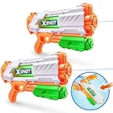 X-Shot Water Fast-Fill Medium Water Blaster (2 Pack) by ZURU, Watergun, 2 Pack X Shot Water Blaster (Fills with Water in just 1 Second!)