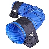 Better Sporting Dogs 10 Foot Dog Agility Tunnel with Sandbags | Dog Agility Equipment | Dog Agility Training