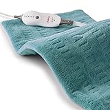 Sunbeam Heating Pad for Back, Neck, and Shoulder Pain Relief with Auto Shut Off, XL 12 x 24', Teal