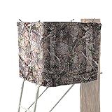 Hunting Tree Stand Blinds- Treestand Camo Blind Cover- Hunting Camouflage Ground Blind with Zipper for Deer, Turkey Hunting (Frames Not Included)