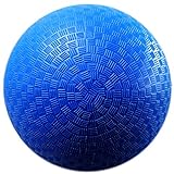 AppleRound 8.5 Inch Playground Ball with Air Pump, Pack of 1 Ball with 1 Pump, Official Size for Dodge Ball, Handball, Camps and Schools (Blue)