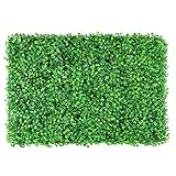ORFOFE Privacy Netting mesh Wall Plant Artificial Grass Topiary Hedge Plant Garden Grass Panel Ivy Hedge screening Greenery Wall Decor Fake Grass for Patio Faux Rug Plastic Leaf Household