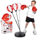 Punching Bag for Kids Include Boxing Gloves & Stand Height Adjustable Kids Boxing Bag for Boys and Girls Aged 3 4 5 6 7 8 9 10 Years Old