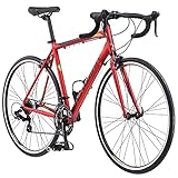 Schwinn Volare 1400 Mens and Womens Hybrid Sport Bike, 28-Inch Wheels, 21-Inch Aluminum Frame, Red