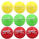 PowerNet 2.8' Weighted Hitting Batting Progressive Training Balls (9 Pack) | Build Strength and Muscle | Improve Follow-Through | Hand-Eye Coordination