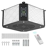 ABESTORM 360 Degree Intake Air Filtration System Woodworking 1350 CFM Hanging Air Filter with Strong Vortex Fan for Wood Workshop, Garage, Shop Dust Collectors, Up to 1700 sq. ft, DecDust 1350