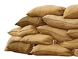 Sandbaggy Burlap Sand Bags - Size: 14' x 26' - 50 lb Weight Capacity - For Flooding, Flood Water Barrier, Tent Sandbags, Store Bags - Sand Not Included - (10 Bags)
