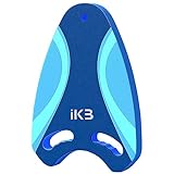 ikanboo Swimming Kickboard, Swim Training Aid Kick Board with Integrated Hole Handle, Pool Exercise Equipment for Kids and Adults, EVA Foam
