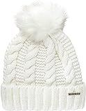 Michael Michael Kors Cable Knit Fully Lined Pom Beanie (Cream)