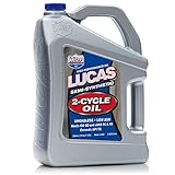 Lucas Oil (10115-4PK Semi-Synthetic 2-Cycle Oil - 1 Gallon, (Pack of 4)