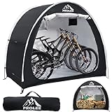 Prolee Bike Shed 6.6FT Waterproof 210D Oxford Fabric, Bike Storage with Window Design for Outdoor Storage, Bike Storage Tent for 2 Bikes, Outdoor Storage Waterproof