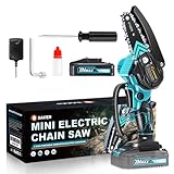 Saker Mini Chainsaw,Portable Electric Chainsaw Cordless,Handheld Chain Saw Pruning Shears Chainsaw for Tree Branches,Courtyard,Household and Garden