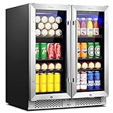 Yeego 30 inch Beverage Refrigerator, Two 15' Beverage Coolers Side-by-Side Freestanding Beverage Fridge under Counter Beer Fridge for Drink Soda Wine, Hold 160 Cans
