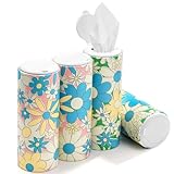 Car Tissues with Lotion, 4 Packs Cylinder Car Tissue Holder, Travel Tissues Box, for Car Cup Holder, Round Tube Tissue Container