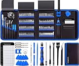Precision Screwdriver Set, Computer Tool Kit, 146 PCS Laptop Screwdriver Kit with 123 Bits, Magnetic Mat, Suit for PC, iPhone, MacBook, Tablet, PS4, Xbox, Switch, Game Console and other Electronics