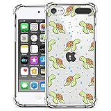 ZIYE Compatible with iPod Touch 7th Generation Case,iPod Touch 6 5 Case Clear,Shockproof Protective Case for iPod Touch 5/iPod Touch 6/iPod Touch 7 Case Turtle
