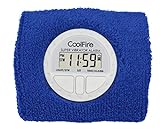 Coolfire - Silent Wake Yourself Up Wristband Vibrating Alarm Watch for Couples, Students, Hearing Impaired. Silent Wrist Shock Alarm Clock. Vibration Alarm Bracelet, Vibrating Alarm Clock (Blue)