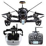 Walkera F210 Professional Deluxe Racer Quadcopter Drone w/ 5.8G Goggle4 FPV Glasses/Devo 7 Transmitter /700TVL Night Vision Camera/OSD/Ready to Fly Set RTF Mode 2 (Type 1)