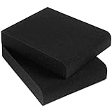 Sound Addicted - Studio Monitor Isolation Pads for 3-4.5 inches Small Speakers, Pair of 2 High Density Dampening Acoustic Stands Foam which Fits most Bookshelf’s and Desktops | SMPad 4