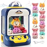 YOTOY Mini Claw Machine for Kids - Arcade Claw Game Machine, 20 Mini Plush Toys, Music and Light, Party Birthday Toys Gifts for Kids, Girls, Boys Age 3 4 5 6 7 8 Years Old