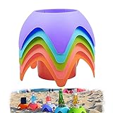 Beach Accessories for Vacation,Beach Gear Beach Cup Holders Beach Supplies Beach Trip Must Haves for Women Adults Family Friends(Multicolor, 5 Pack)
