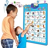 Just Smarty Alphabet Wall Chart for Toddlers 1-3 | ABCs & 123s Kids Learning Toy | Educational Gift for Toddler Ages 1 2 3 4 5 | Speech Therapy Toys for Toddlers 1-3 | Autism Toys for Toddlers 3-4