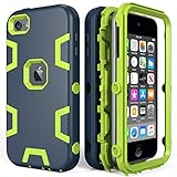 iPod Touch 7th Gen Case,iPod Touch 6th Gen Case,Case for iPod Touch,Anti-Scratch Anti-Fingerprint Heavy Duty Protection Shockproof Rugged Cover Apple iPod Touch 2019,Blue
