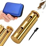 Vintage Cigarette Roller – Beautiful Brass Manual Roller - Practical Cigar Roller – Elegant and Luxurious Tobacco Roller for Men and Women – Compact and Lightweight – Durable Tabaco Roller Machine