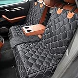 MIXJOY Dog Car Seat Cover, Waterproof Car Seat Cover for Dogs Kids, Bench Back Seat Cover Protector Armrest for Cars with 1 Dog Seat Belt, Washable & Nonslip Pet Car Seat Cover for Cars, Trucks & SUV