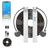 75 75PAI Smart Jump Rope for Fitness, Weighted Cordless Speed Jumping Rope for Men Women or Kids with Calorie Counter and APP Data Analysis, Adjustable Length, Digital Workout Skipping Rope