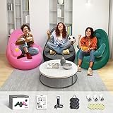 Inflatable Couch-Blow up Chair-Portable Couch-Inflatable Lounger with Air Pump-Portable Couch-Built-in Armrests and Cup Holders-Ideal for Camping, Picnics, Family Gathering＆Beach(Sisterly Version)