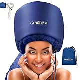 Granteva Hair Dryer Bonnet w/A Headband Integrated That Reduces Heat Around Ears & Neck - Blow Dryer Attachment for Hair Dryer, Speeds Up Drying Time