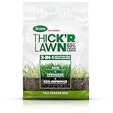 Scotts Turf Builder THICK'R LAWN Grass Seed, Fertilizer, and Soil Improver for Tall Fescue, 4,000 sq. ft., 40 lbs.
