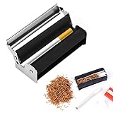 VOVCAMLS 78MM Cigarette Roller with Lid, Metal Cigarette Rolling Machine 78mm Cigarette Maker with Rolling Papers