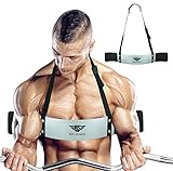 Arm Blaster for Biceps & Triceps Dumbbells & Barbells Curls Muscle Builder Bicep Isolator for Big Arms Bodybuilding & Weight Lifting Support for Strength & Muscle Gains by Be Smart (Silver)