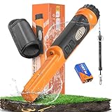 SinoApollo Fully Waterproof Handheld Metal Detector Pinpointer for Adults and Kids, Small Pin Pointer Wand. LCD Display, High Accuracy, 3 Alert Mode, Professional for Gold,Coins on Beach, Underground