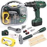STEAM Life Kids Toddler Tool Set for Boys with Electric Toy Drill, Toy Tool Set for Toddlers, Kids Tool Box with Toy Hammer, Baby Tool Set, Tool Set for Kids Ages 3-5, Kids Tool Kit, Toddler Toy Box